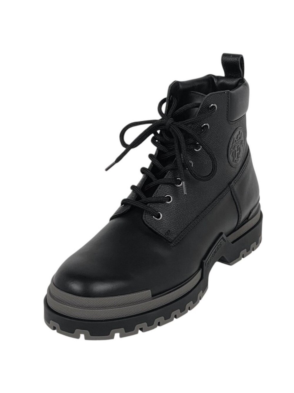 Hermes Limit Shoes Short Boots Calf Veau Epsom Black